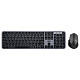 Комплект клавіатура та миша 2E MK440 WL/BT, EN/UK, сіро-чорний