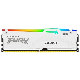 ОЗУ Kingston DDR5 32GB 5200 FURY Beast RGB EXPO Белый