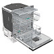 Посудомоечная машина Gorenje встраиваемая, 13компл., A++, 60см, AquaStop, 2 корзины, белая