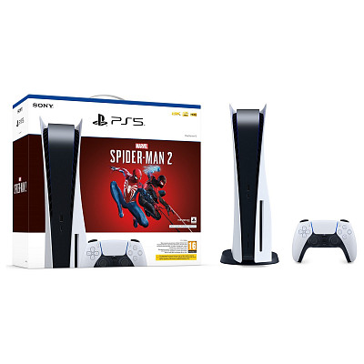 Игровая приставка Sony PlayStation 5 Ultra HD Blu-ray (Marvel`s Spider-Man 2) (1000039695)