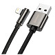 Кабель Baseus Legend Series Elbow USB-Lightning, 2м, Black (CALCS-A01)