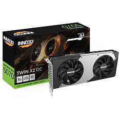 Видеокарта Inno3D TWIN X2 OC, GeForce RTX5070 12GB GDDR7, 192bit, PCI Express 5.0